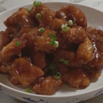 Sticky garlic lemon chicken